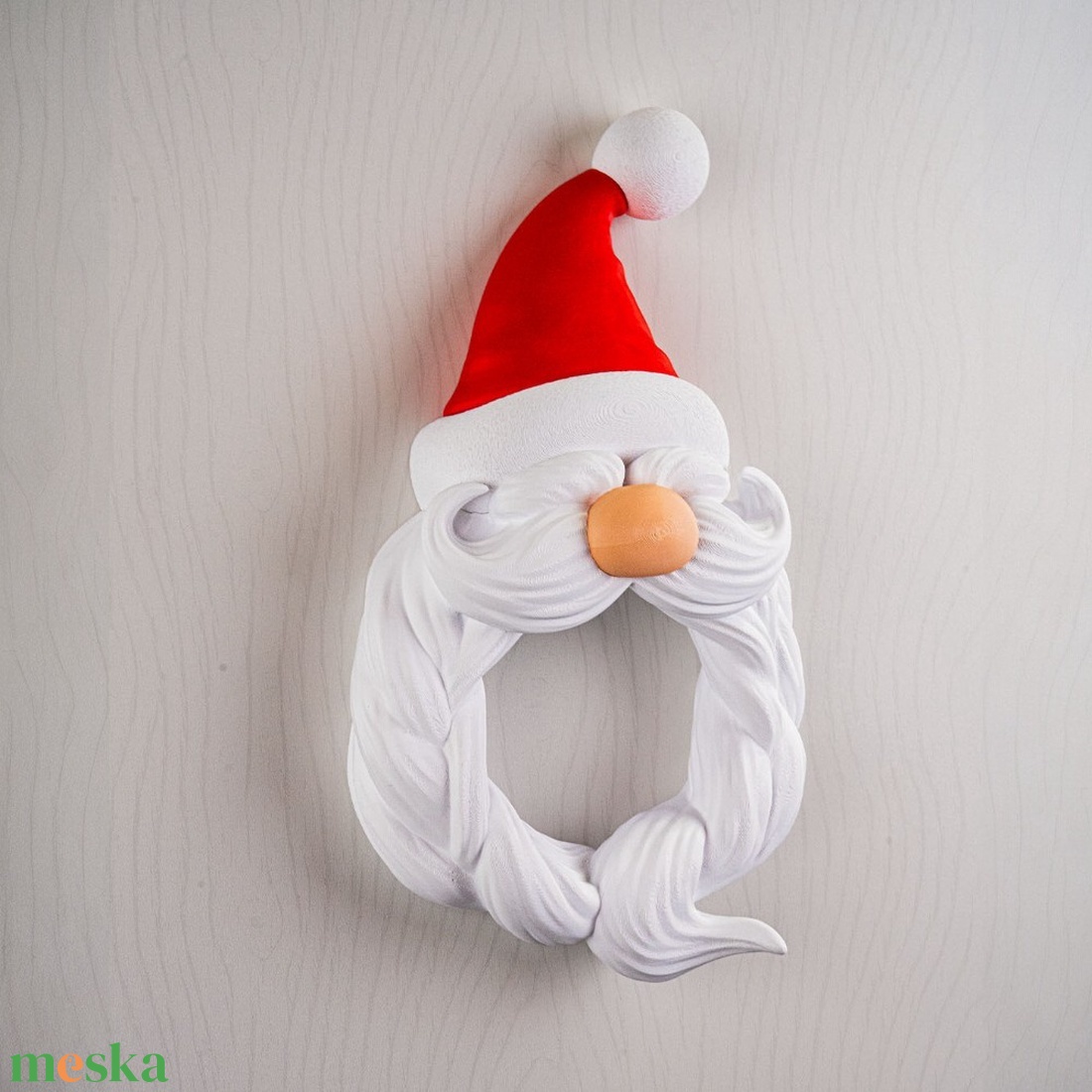 Mikulás ajtódísz - karácsony - mikulás - mikulás beltéri dekoráció - Meska.hu