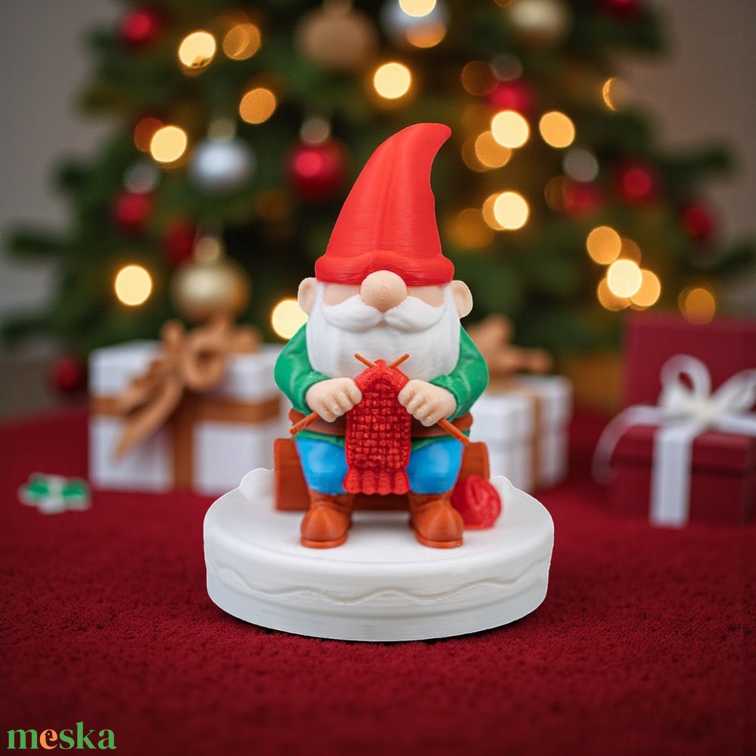 Kötögető Manó - karácsony - karácsonyi lakásdekoráció - karácsonyi manók, figurák - Meska.hu