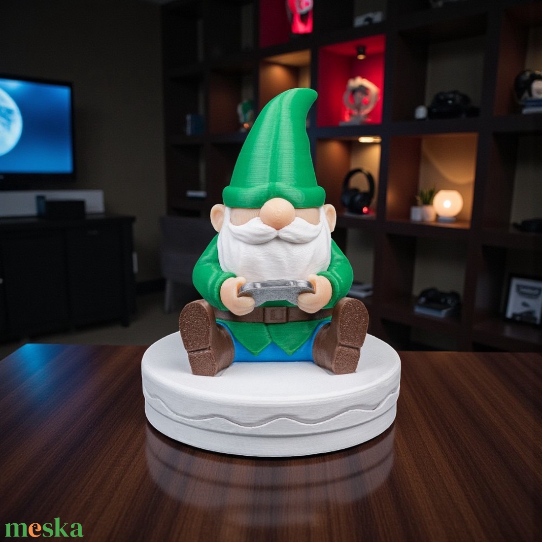 Gamer Manó - karácsony - karácsonyi lakásdekoráció - karácsonyi manók, figurák - Meska.hu