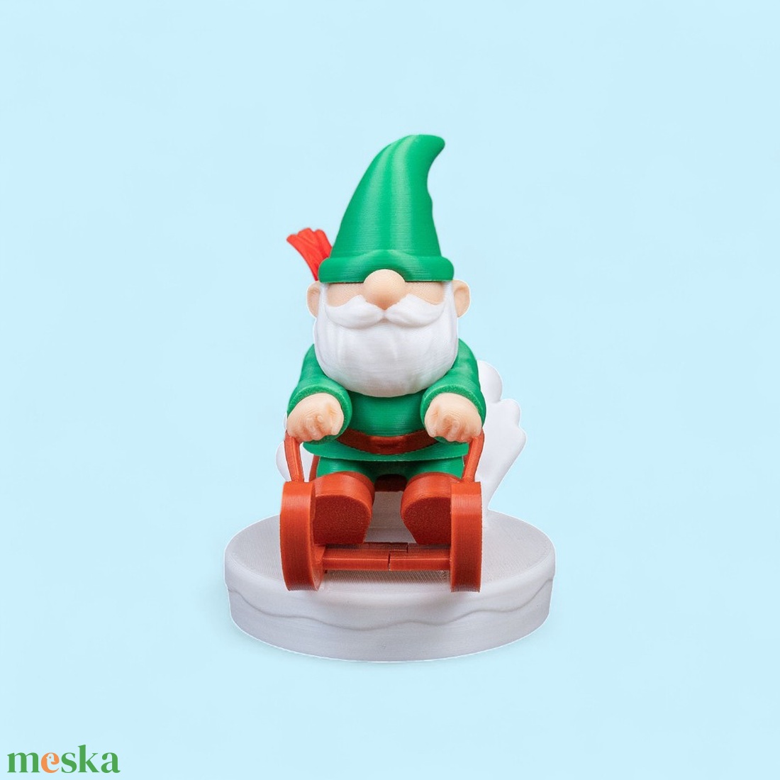 Szánkózó Manó - karácsony - karácsonyi lakásdekoráció - karácsonyi manók, figurák - Meska.hu