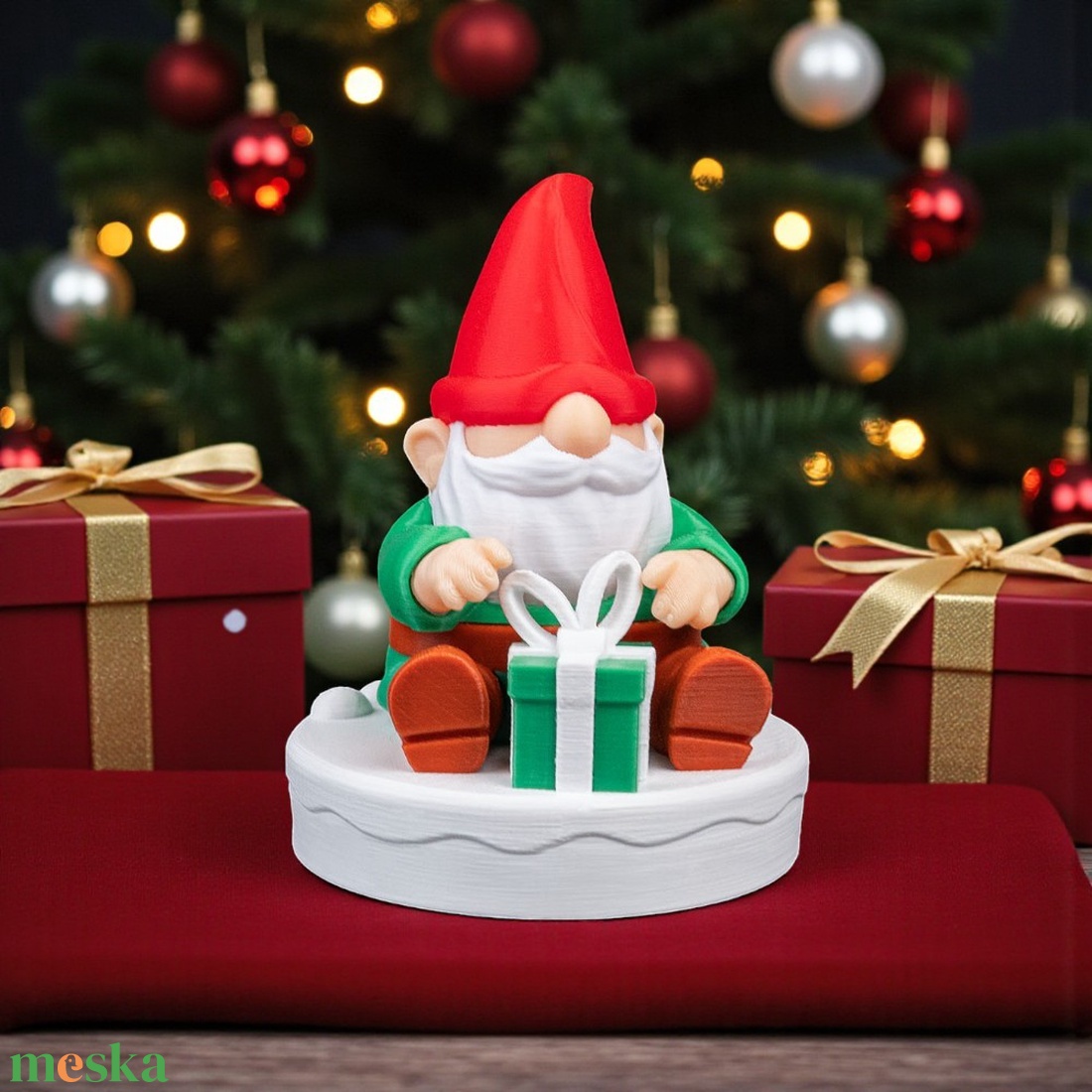 Ajándékos Manó - karácsony - karácsonyi lakásdekoráció - karácsonyi manók, figurák - Meska.hu