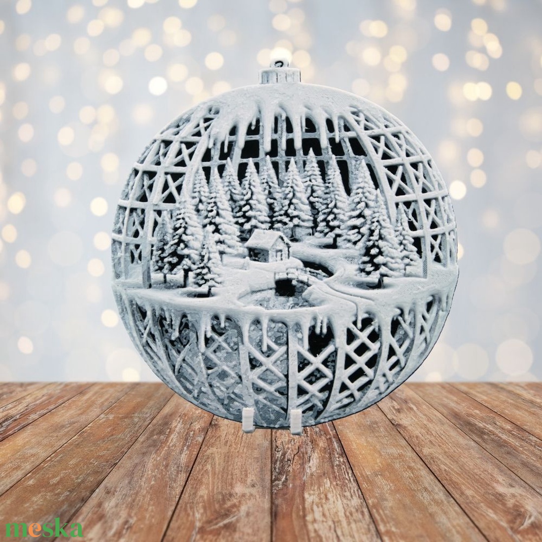 Tél a Fenyves Mélyén  Hueforge karácsonyfadísz - karácsony - karácsonyi lakásdekoráció - karácsonyfadíszek - Meska.hu