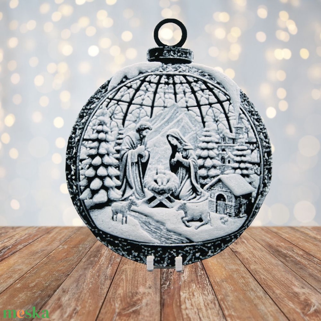 Betlehemi Csönd  Hueforge karácsonyfadísz - karácsony - karácsonyi lakásdekoráció - karácsonyfadíszek - Meska.hu