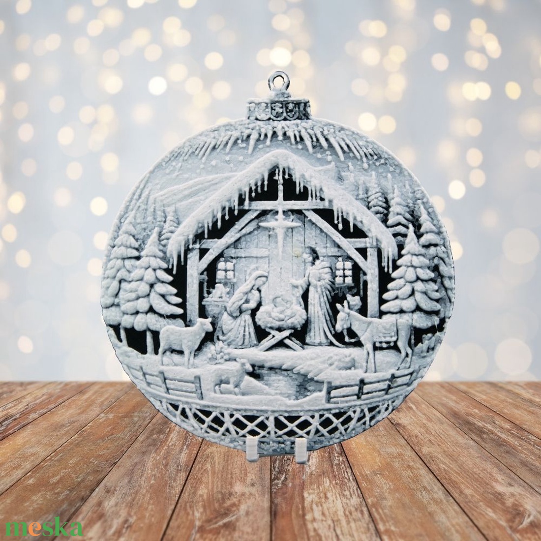 A Szent Éjszaka  Hueforge karácsonyfadísz - karácsony - karácsonyi lakásdekoráció - karácsonyfadíszek - Meska.hu