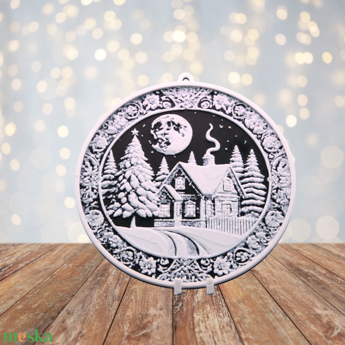 Holdfényes Otthon � Hueforge karácsonyfadísz - karácsony - karácsonyi lakásdekoráció - karácsonyfadíszek - Meska.hu