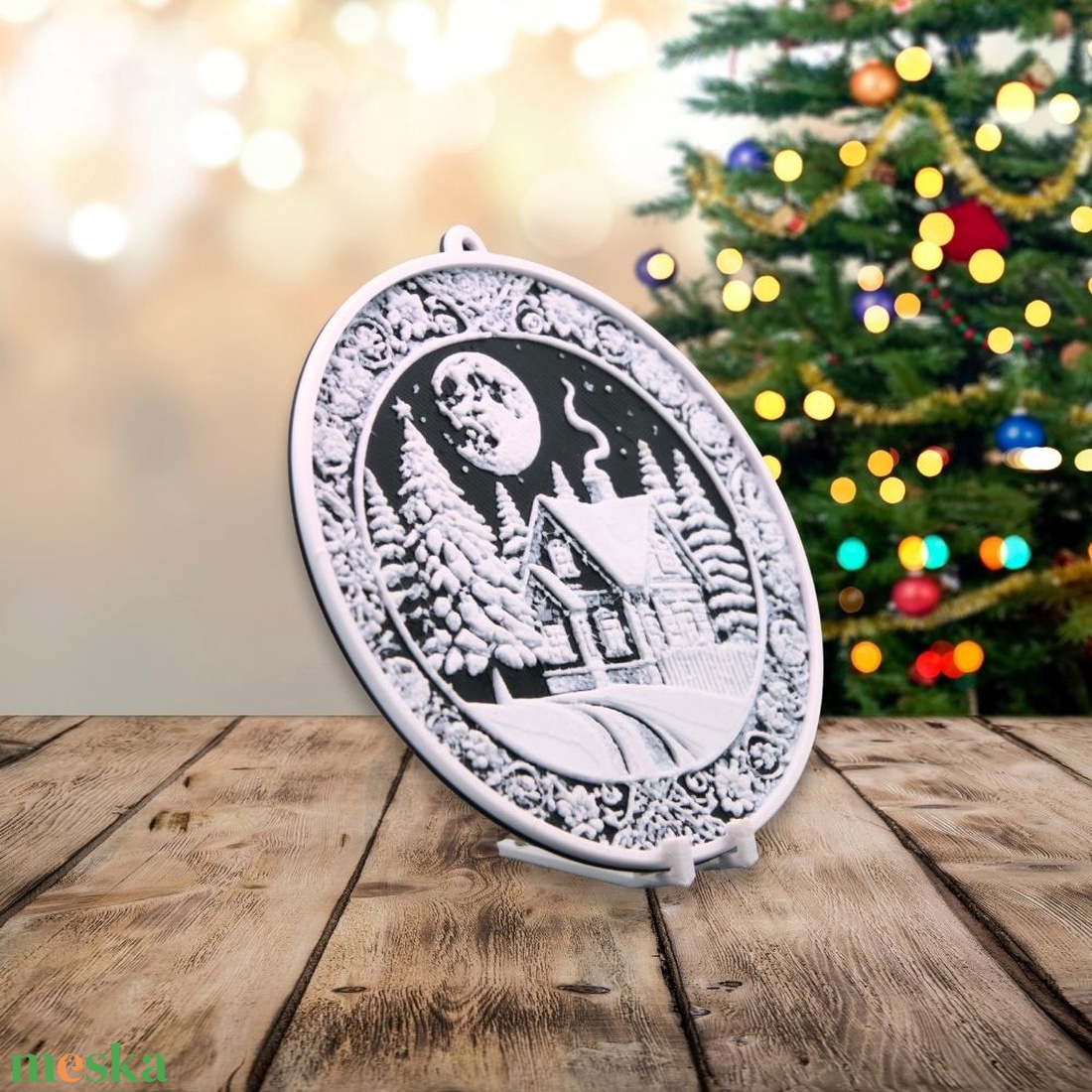 Holdfényes Otthon � Hueforge karácsonyfadísz - karácsony - karácsonyi lakásdekoráció - karácsonyfadíszek - Meska.hu