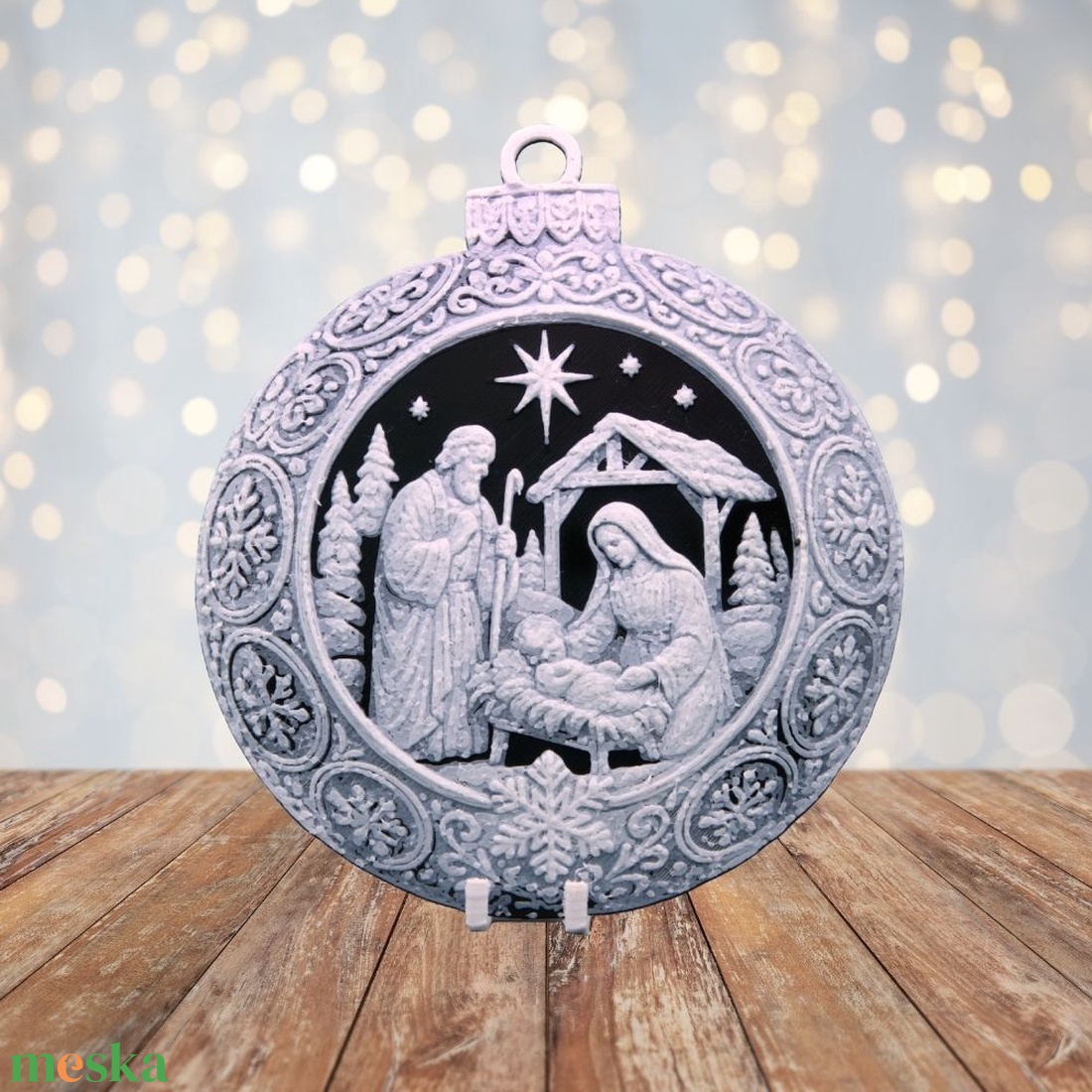 A Kezdet Fénye  Hueforge karácsonyfadísz - karácsony - karácsonyi lakásdekoráció - karácsonyfadíszek - Meska.hu