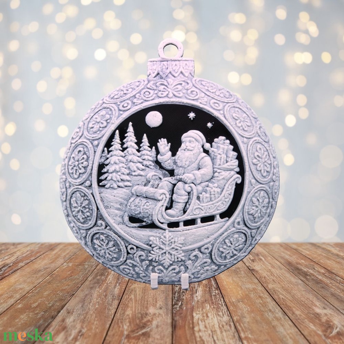 Télapó Útra Készül  Hueforge karácsonyfadísz - karácsony - karácsonyi lakásdekoráció - karácsonyfadíszek - Meska.hu