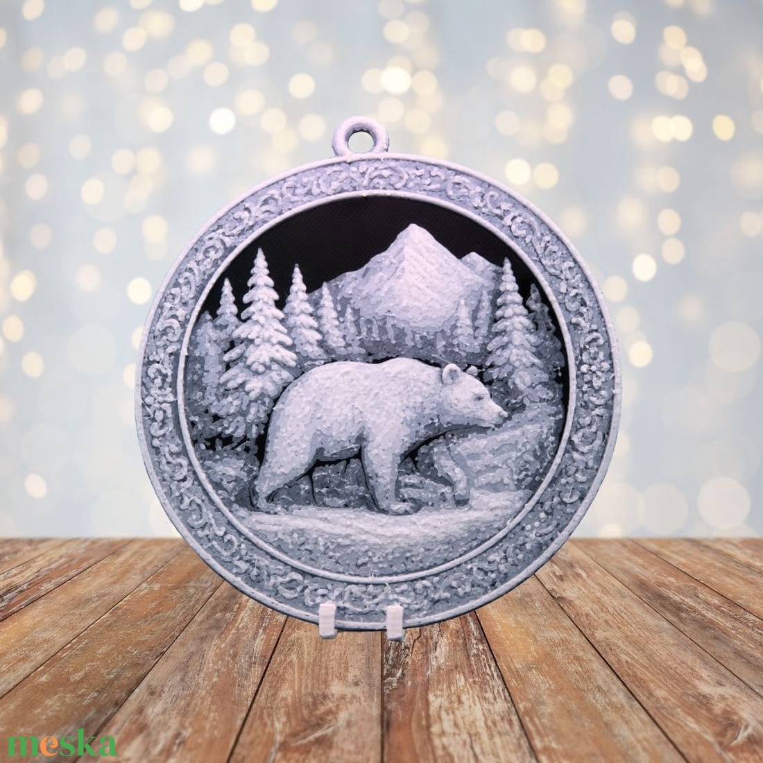 A Havas Vándor  Hueforge karácsonyfadísz - karácsony - karácsonyi lakásdekoráció - karácsonyfadíszek - Meska.hu