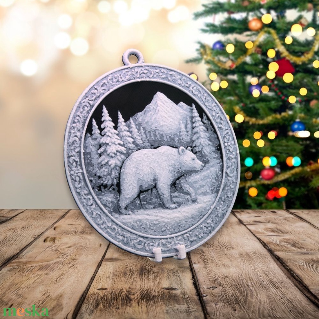 A Havas Vándor  Hueforge karácsonyfadísz - karácsony - karácsonyi lakásdekoráció - karácsonyfadíszek - Meska.hu