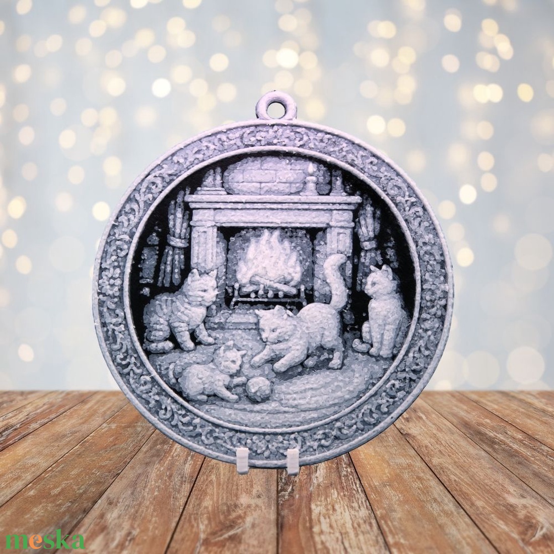 Kandalló Melege  Hueforge karácsonyfadísz - karácsony - karácsonyi lakásdekoráció - karácsonyfadíszek - Meska.hu