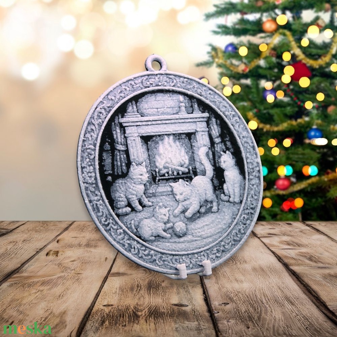 Kandalló Melege  Hueforge karácsonyfadísz - karácsony - karácsonyi lakásdekoráció - karácsonyfadíszek - Meska.hu