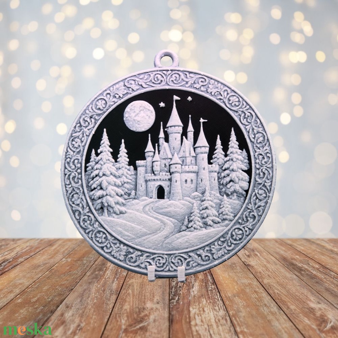 Téli Kastély  Hueforge karácsonyfadísz - karácsony - karácsonyi lakásdekoráció - karácsonyfadíszek - Meska.hu