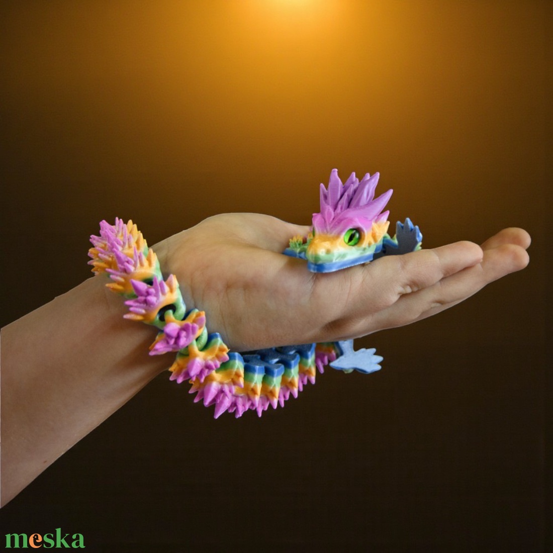 Szivárvány Kristálysárkány - játék & sport - plüssállat & játékfigura - más figura - Meska.hu