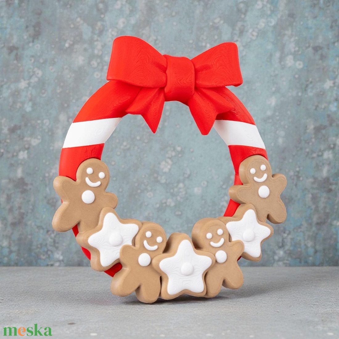Mézeskalács Karácsonyi Ajtódísz - karácsony - karácsonyi lakásdekoráció - karácsonyi ajtódíszek - Meska.hu
