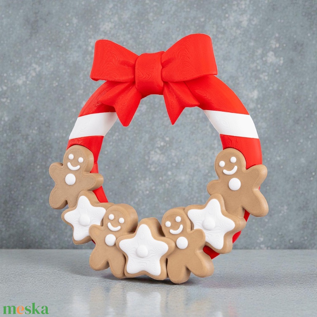 Mézeskalács Karácsonyi Ajtódísz - karácsony - karácsonyi lakásdekoráció - karácsonyi ajtódíszek - Meska.hu