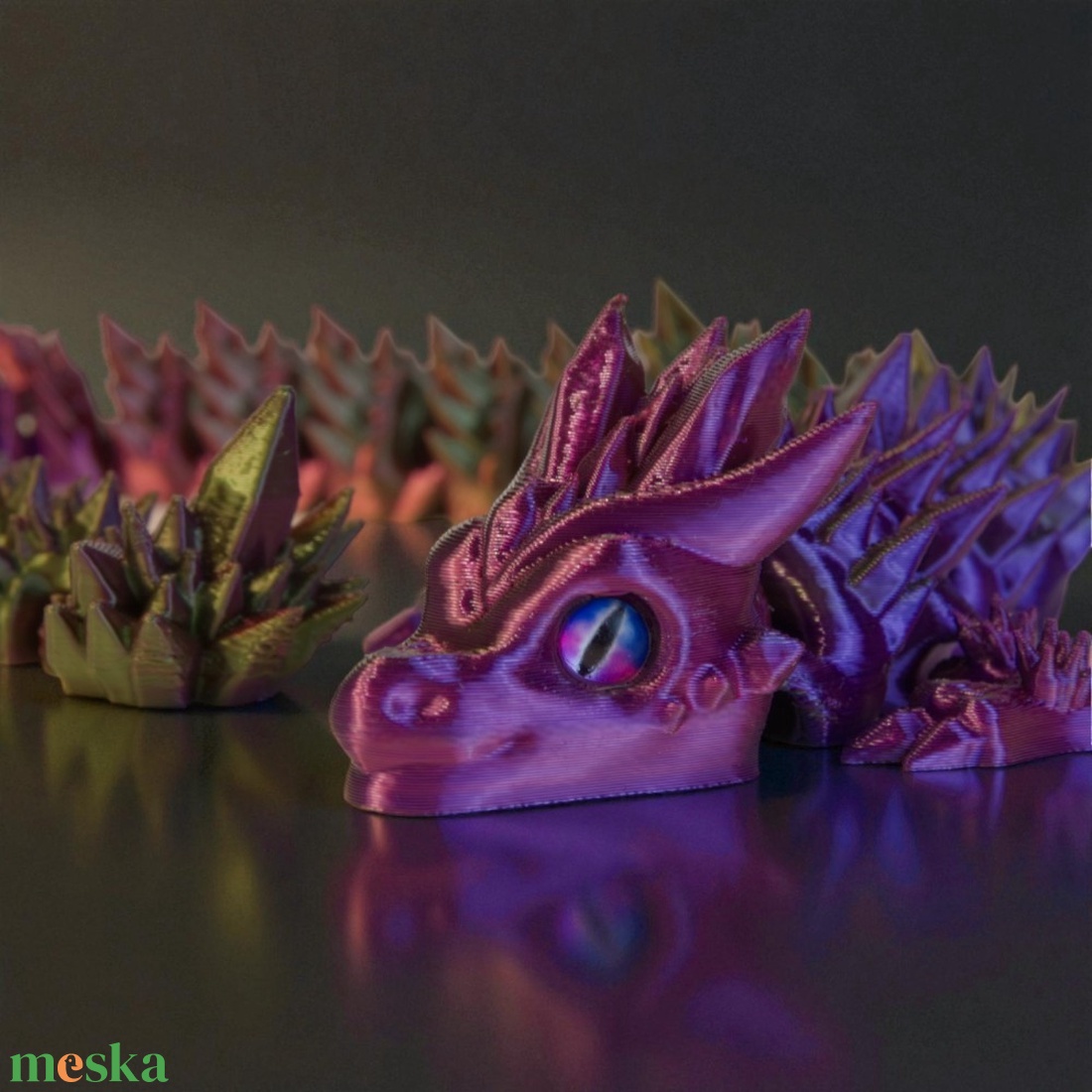 Kristálysárkány - játék & sport - plüssállat & játékfigura - más figura - Meska.hu