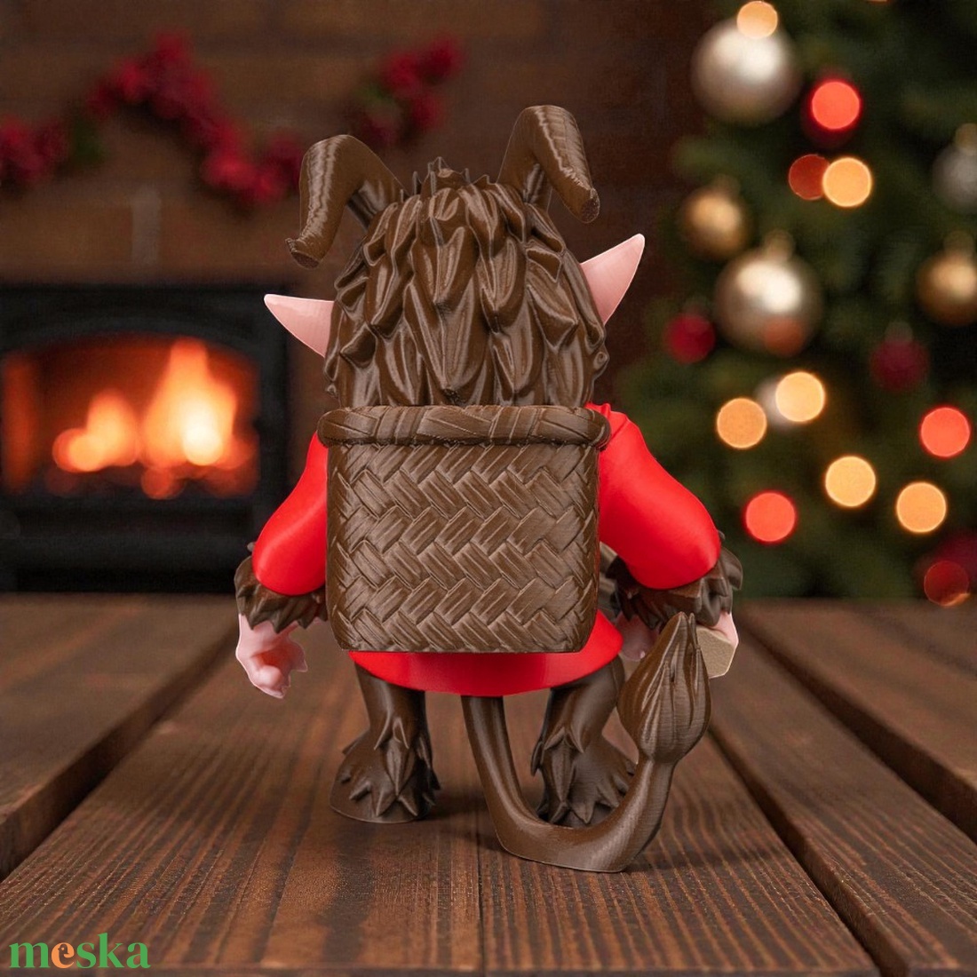 Krampusz Karácsonyi Figura  Rossz Gyerekeknek - karácsony - karácsonyi lakásdekoráció - karácsonyi manók, figurák - Meska.hu