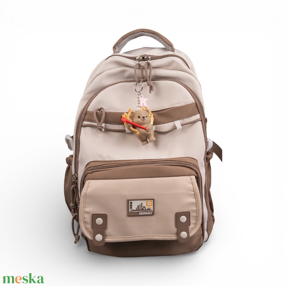 Ámor Nyila Szerelmes Maci Kulcstartó Saját Betűvel - táska & tok - kulcstartó & táskadísz - kulcstartó - Meska.hu