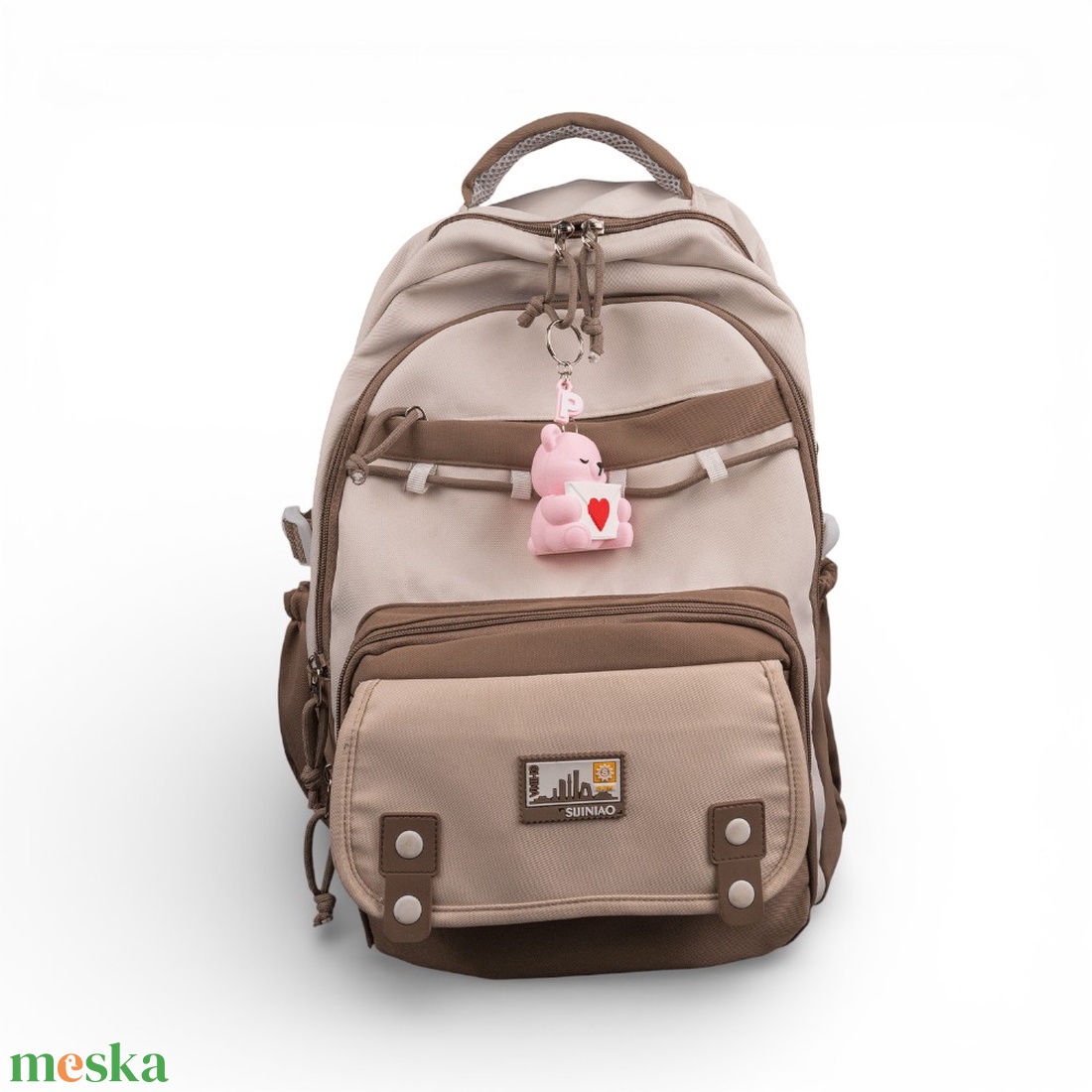 Szerelmes Levél Hírnöke Maci Kulcstartó Egyedi Betűvel - táska & tok - kulcstartó & táskadísz - kulcstartó - Meska.hu