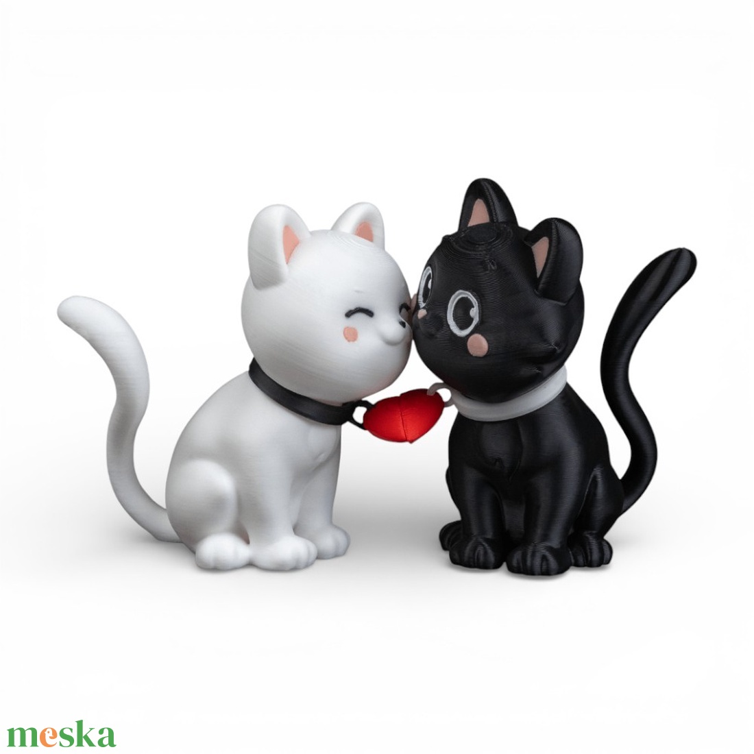 Szívhez Szóló Mágneses Cica Szerelmespár - otthon & életmód - dekoráció - dísztárgy - Meska.hu