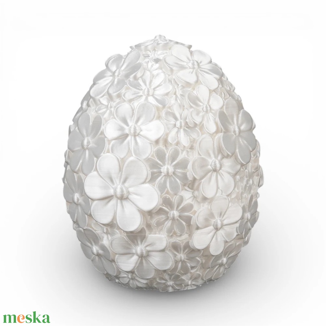Százszorszép Virágos Tojás � Elegáns Tavaszi Édességtartó és Dekoráció - ünnepi díszek, dekorációk - húsvéti díszek és dekorációk - húsvéti virágos díszek - Meska.hu