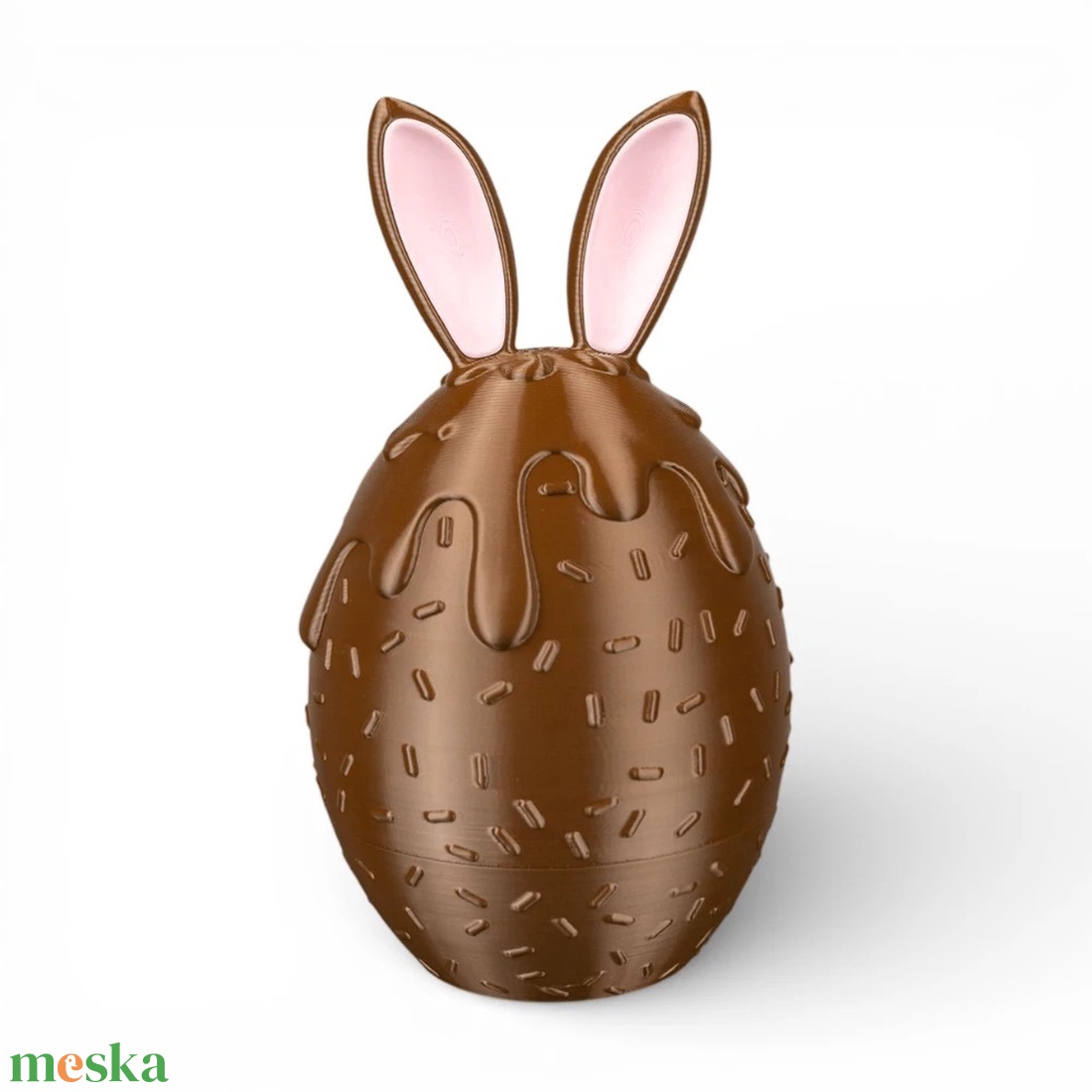 Olvadt csokoládé mintás húsvéti tojás tartó és édességtároló - ünnepi díszek, dekorációk - húsvéti díszek és dekorációk - húsvéti tojástartó - Meska.hu