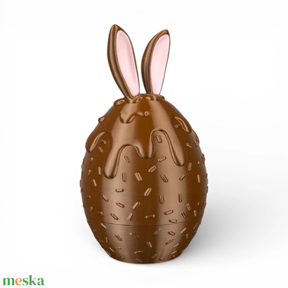 Olvadt csokoládé mintás húsvéti tojás tartó és édességtároló - ünnepi díszek, dekorációk - húsvéti díszek és dekorációk - húsvéti tojástartó - Meska.hu