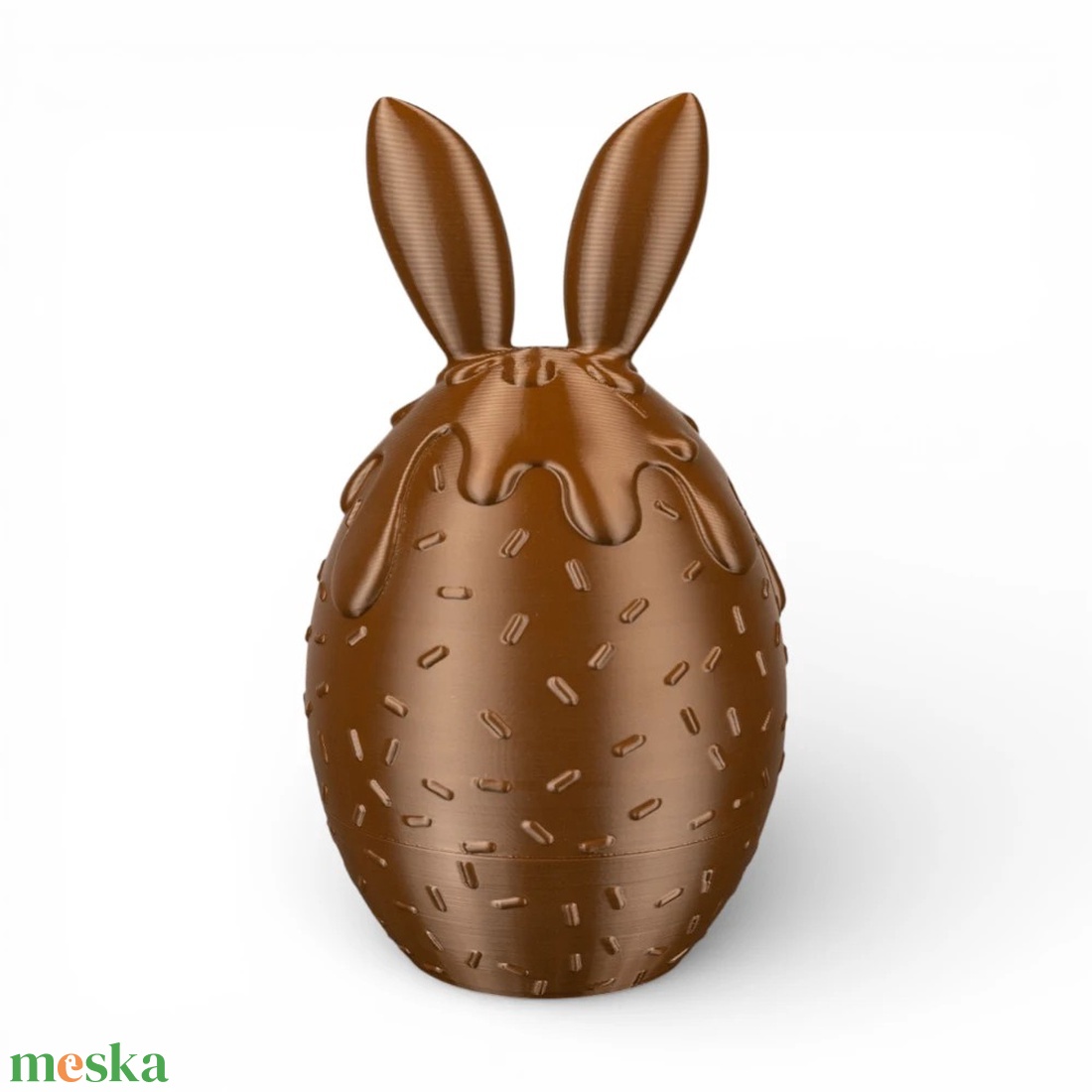 Olvadt csokoládé mintás húsvéti tojás tartó és édességtároló - ünnepi díszek, dekorációk - húsvéti díszek és dekorációk - húsvéti tojástartó - Meska.hu