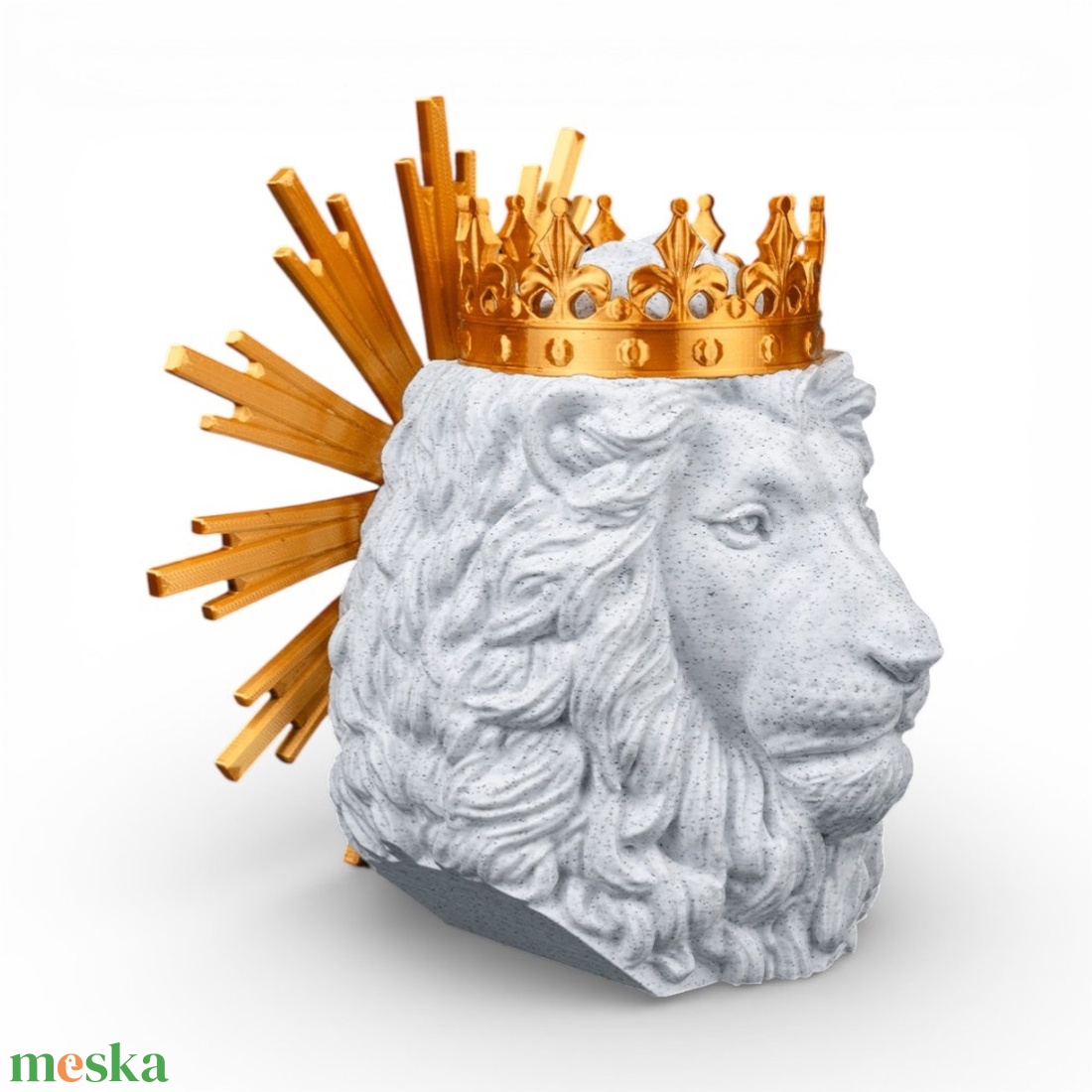Júda Oroszlánja fali és asztali dísz arany dicsfénnyel � Az erő és az isteni tekintély szimbóluma - ünnepi díszek, dekorációk - húsvéti díszek és dekorációk - húsvéti asztaldíszek - Meska.hu