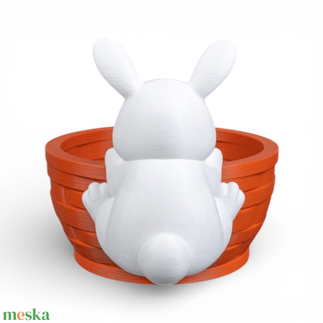 Ünnepi nyuszifészek asztali dekoráció és cukorkatartó - ünnepi díszek, dekorációk - húsvéti díszek és dekorációk - húsvéti tojástartó - Meska.hu