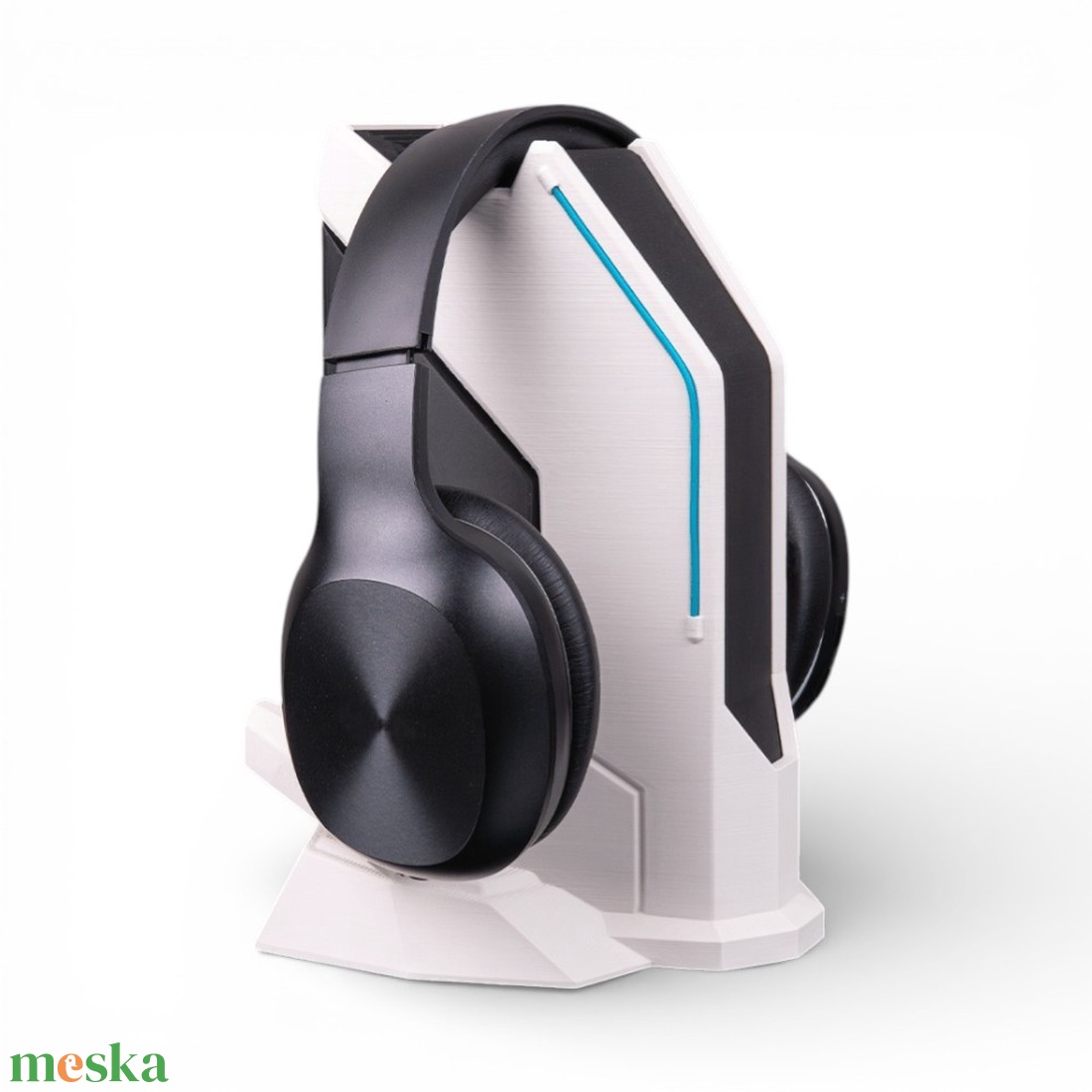 Signal Station Gamer Fejhallgató Állvány � Futurisztikus Asztali Headset Dokkoló - otthon & életmód - dekoráció - dísztárgy - Meska.hu