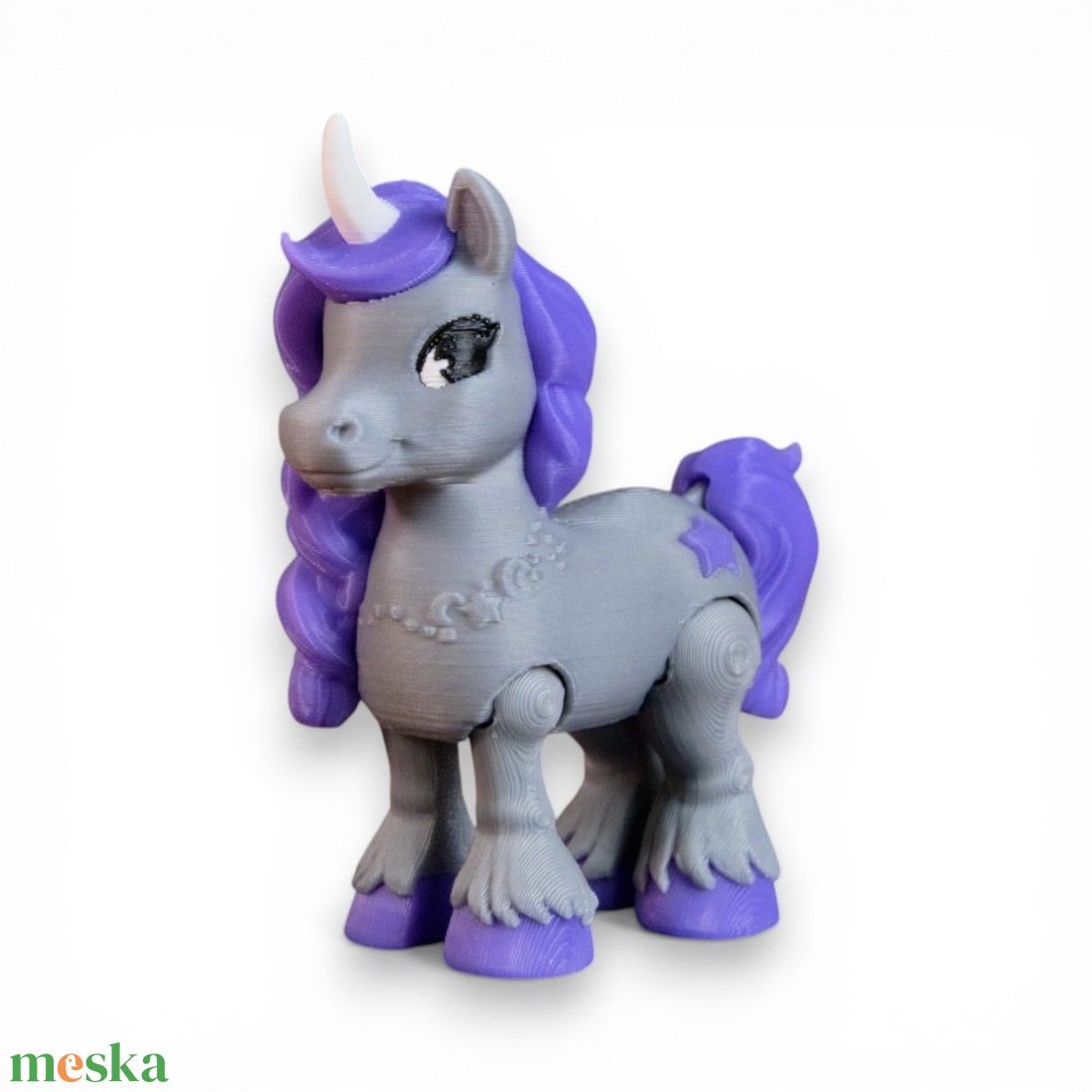 Éjszakai Csillagfény unikornis figura � holdfényes unikornis mozgatható végtagokkal - játék & sport - plüssállat & játékfigura - unikornis - Meska.hu