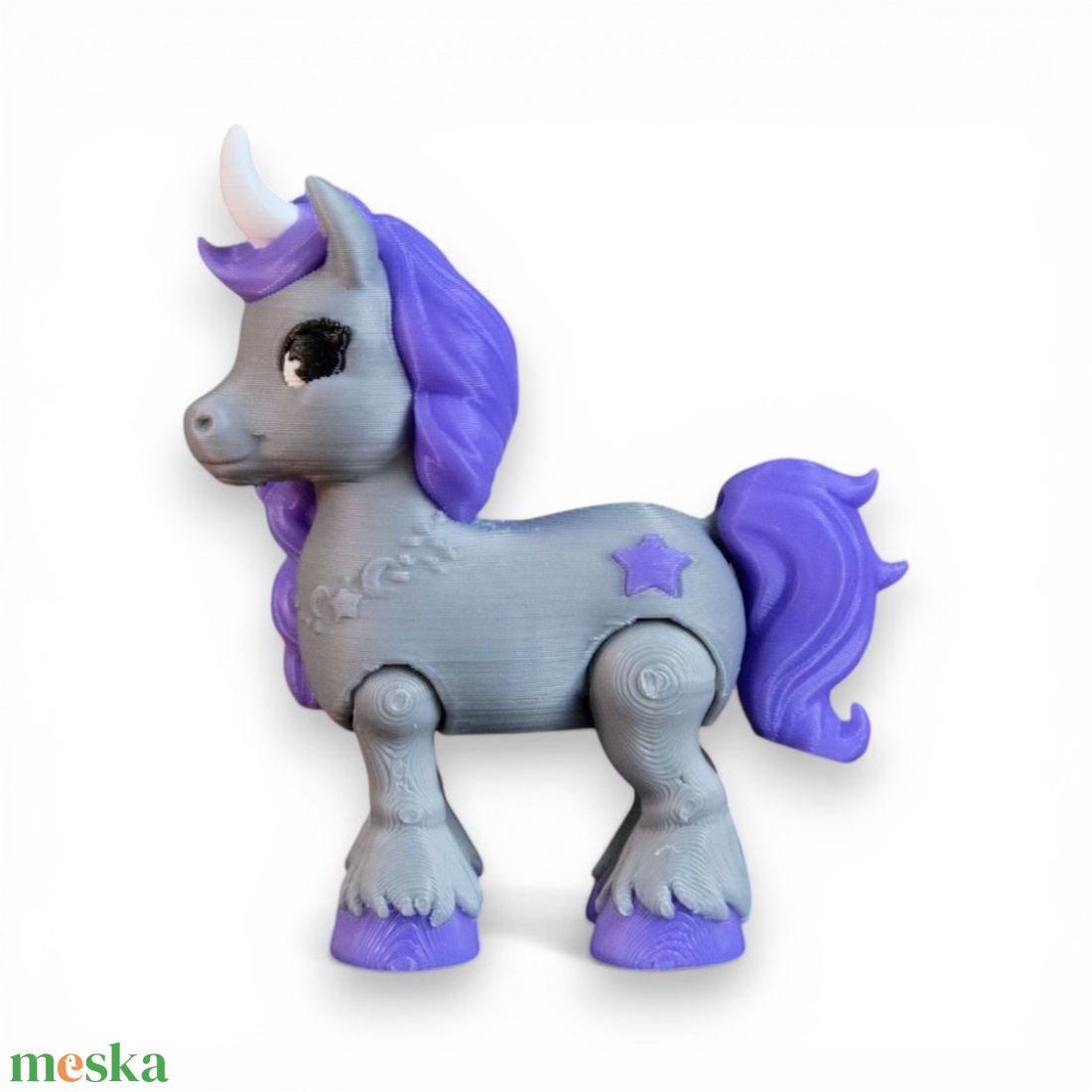 Éjszakai Csillagfény unikornis figura � holdfényes unikornis mozgatható végtagokkal - játék & sport - plüssállat & játékfigura - unikornis - Meska.hu