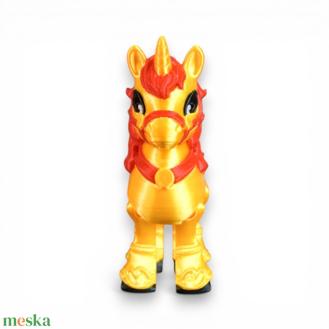 Arany Harmónia szerencsehozó unikornis figura � ázsiai ihletésű mozgatható asztaldísz - játék & sport - plüssállat & játékfigura - unikornis - Meska.hu