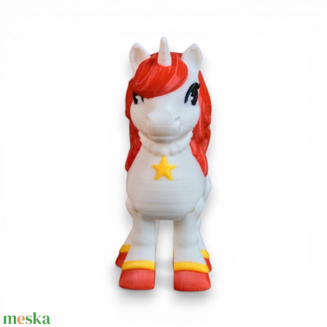 Ragyogó Szív divatos unikornis figura � mozgatható végtagokkal és szívmintával - játék & sport - plüssállat & játékfigura - unikornis - Meska.hu