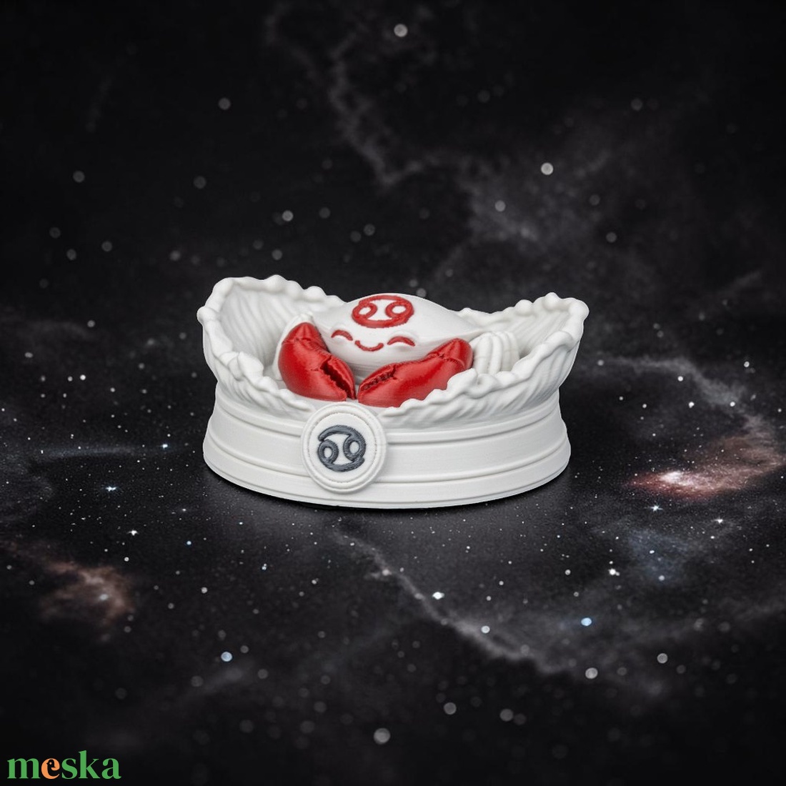 Rák csillagjegy asztali dísz � gondoskodást sugárzó horoszkóp szobor talapzattal - esküvő - dekoráció - asztaldísz - Meska.hu