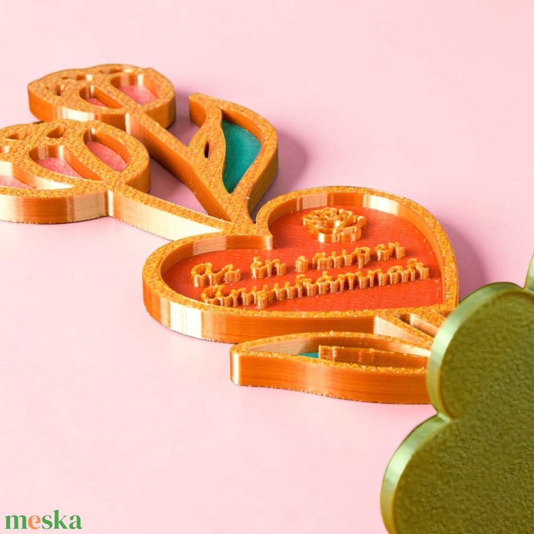 Személyre szabható örök tulipán asztali dísz Anyák napjára - otthon & életmód - virágdekoráció - virágdíszek - asztali virágdísz - Meska.hu