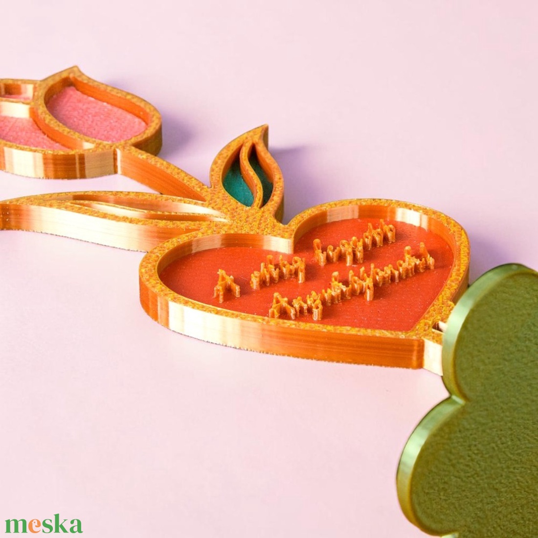 Személyre szabható letisztult örök tulipán asztali dísz Anyák napjára - otthon & életmód - virágdekoráció - virágdíszek - asztali virágdísz - Meska.hu