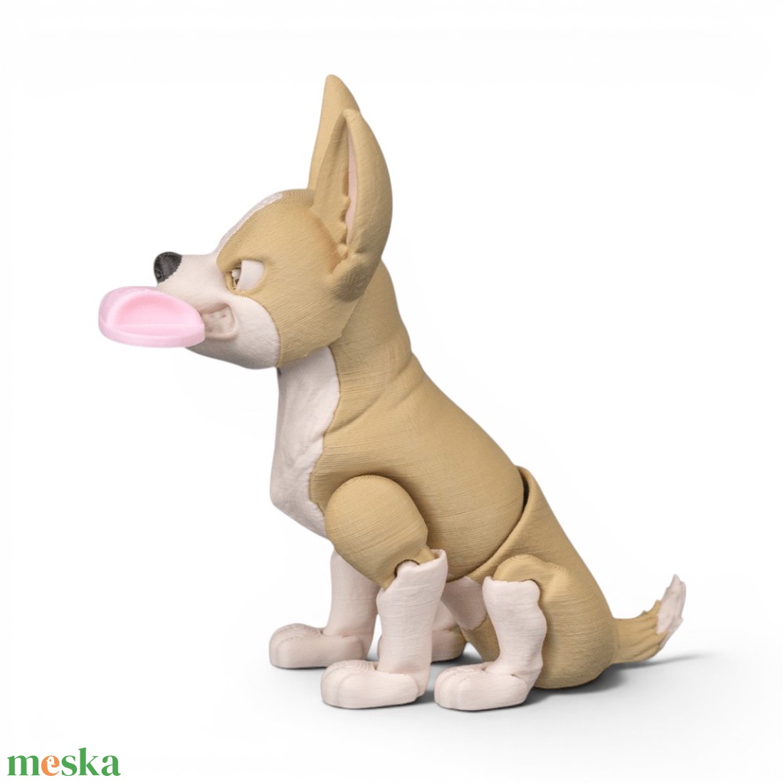 Pepper, a harcias csivava flexi figura papuccsal a szájában - játék & sport - plüssállat & játékfigura - kutya - Meska.hu
