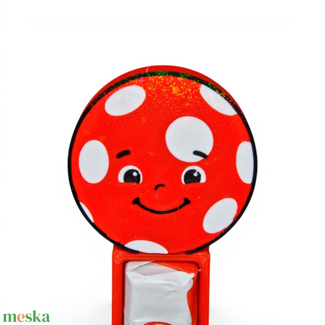 Pöttyös labda ovis jel kinder csokoládé tartó óvodai ballagási ajándék fényben csillogó felülettel - játék & sport - ovis felszerelés - óvodai jelek - Meska.hu