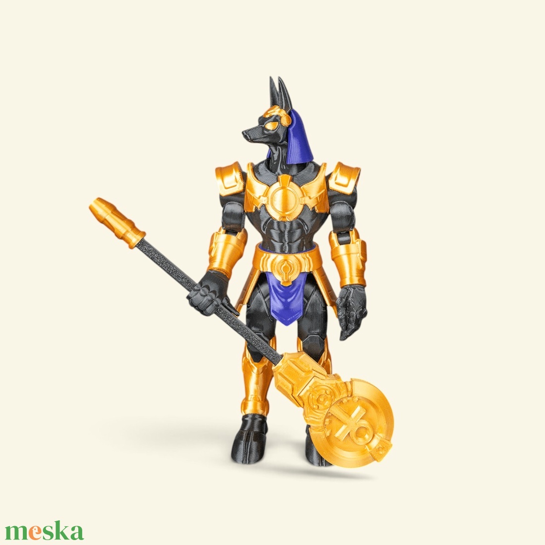 Mecha Anubisz asztali figura � beállítható pózokkal - otthon & életmód - dekoráció - dekoratív figurák és szobrok - Meska.hu