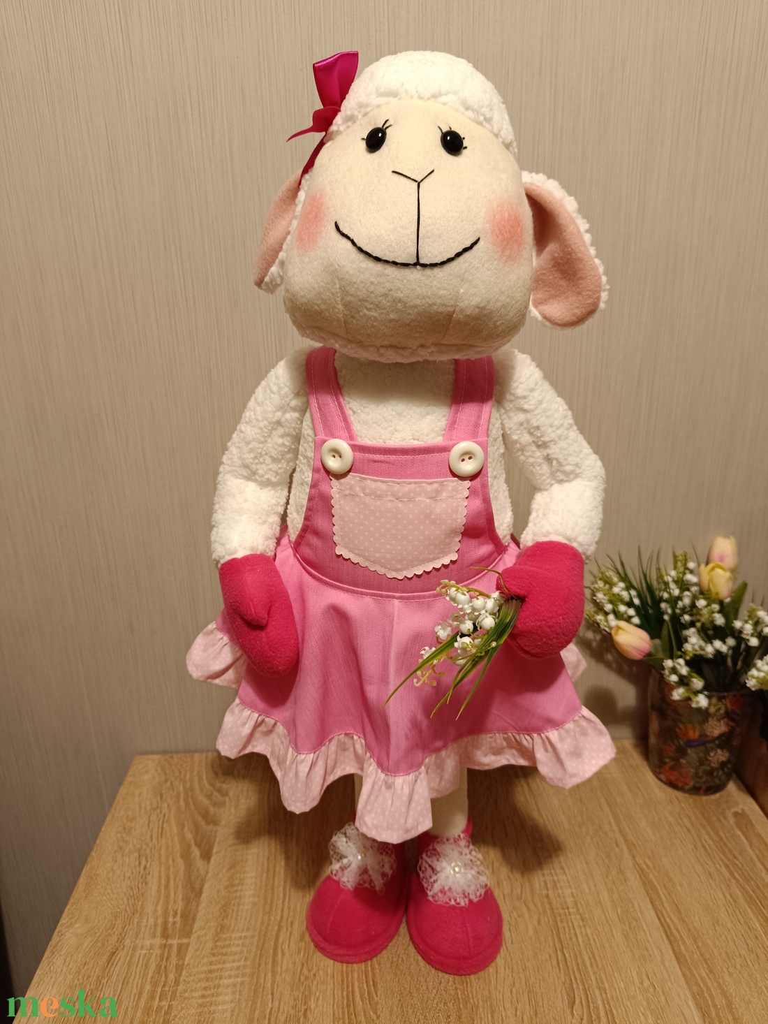 Bárányka - játék & sport - plüssállat & játékfigura - plüss bárány - Meska.hu