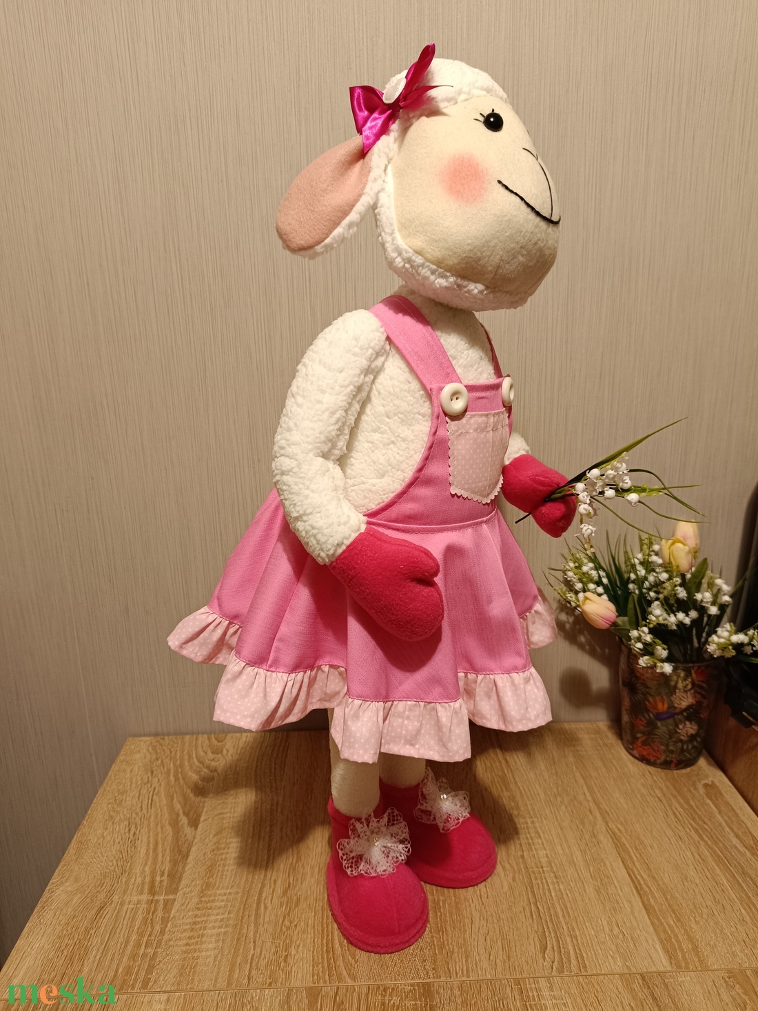 Bárányka - játék & sport - plüssállat & játékfigura - plüss bárány - Meska.hu