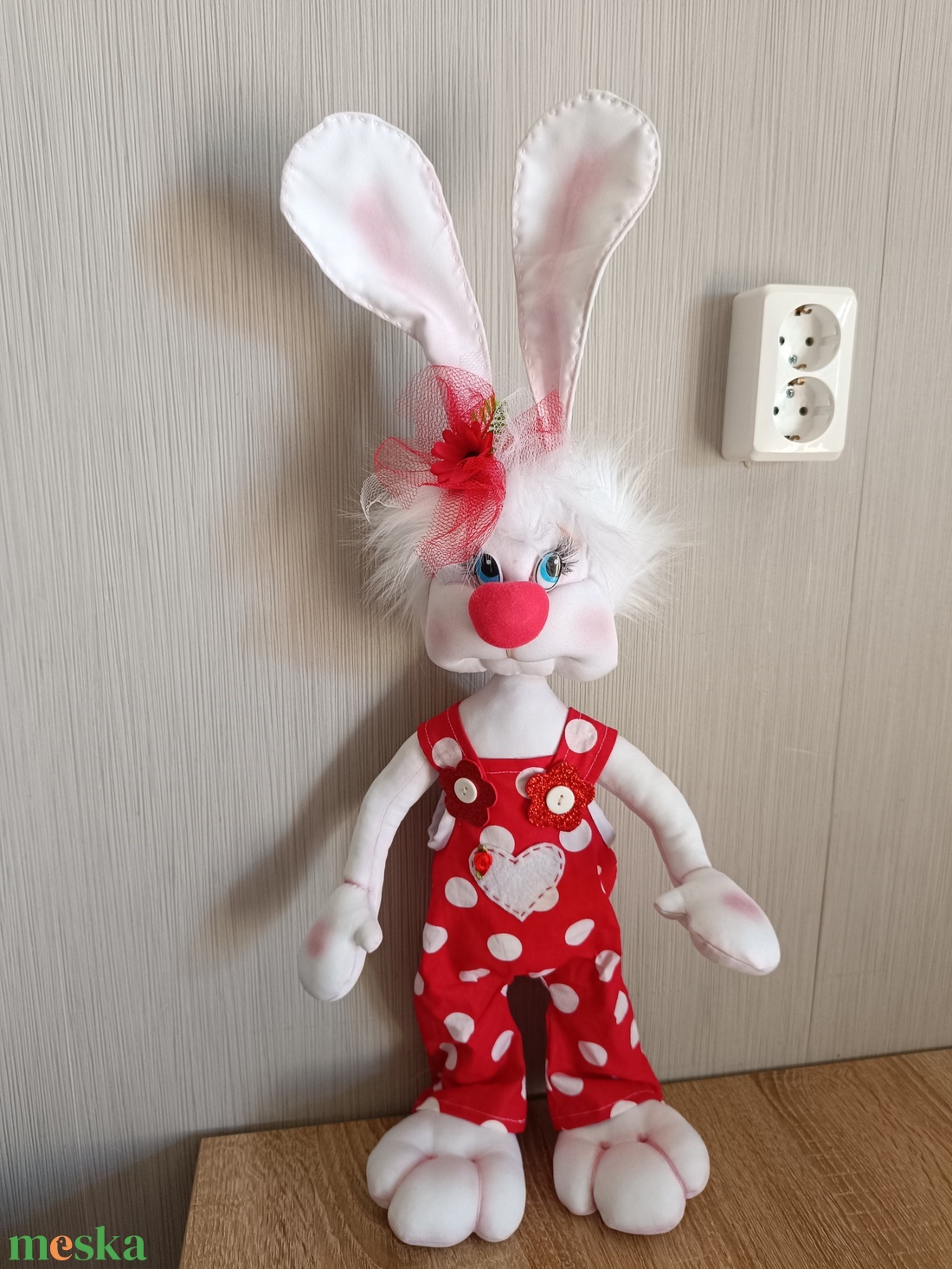 Nyuszi lány  - játék & sport - plüssállat & játékfigura - nyuszi - Meska.hu