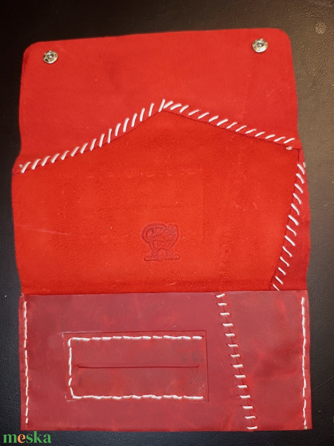 Patchwork bőr dohánytartó cigipapír zsebbel - táska & tok - pénztárca & más tok - dohánytasak & szütyő - Meska.hu