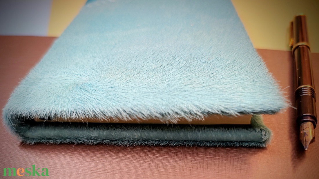 Szőrmók bőrkötsű napló A6 - otthon & életmód - papír, írószer - jegyzetfüzet & napló - Meska.hu