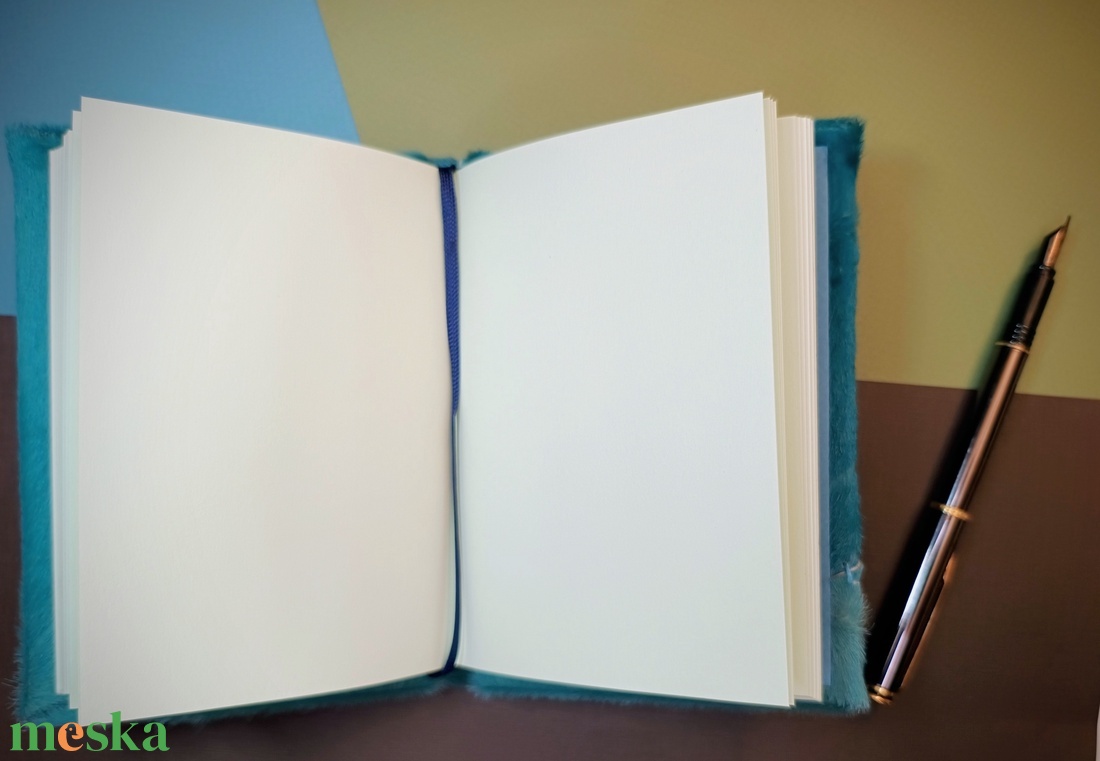 Szőrmók bőrkötsű napló A6 - otthon & életmód - papír, írószer - jegyzetfüzet & napló - Meska.hu