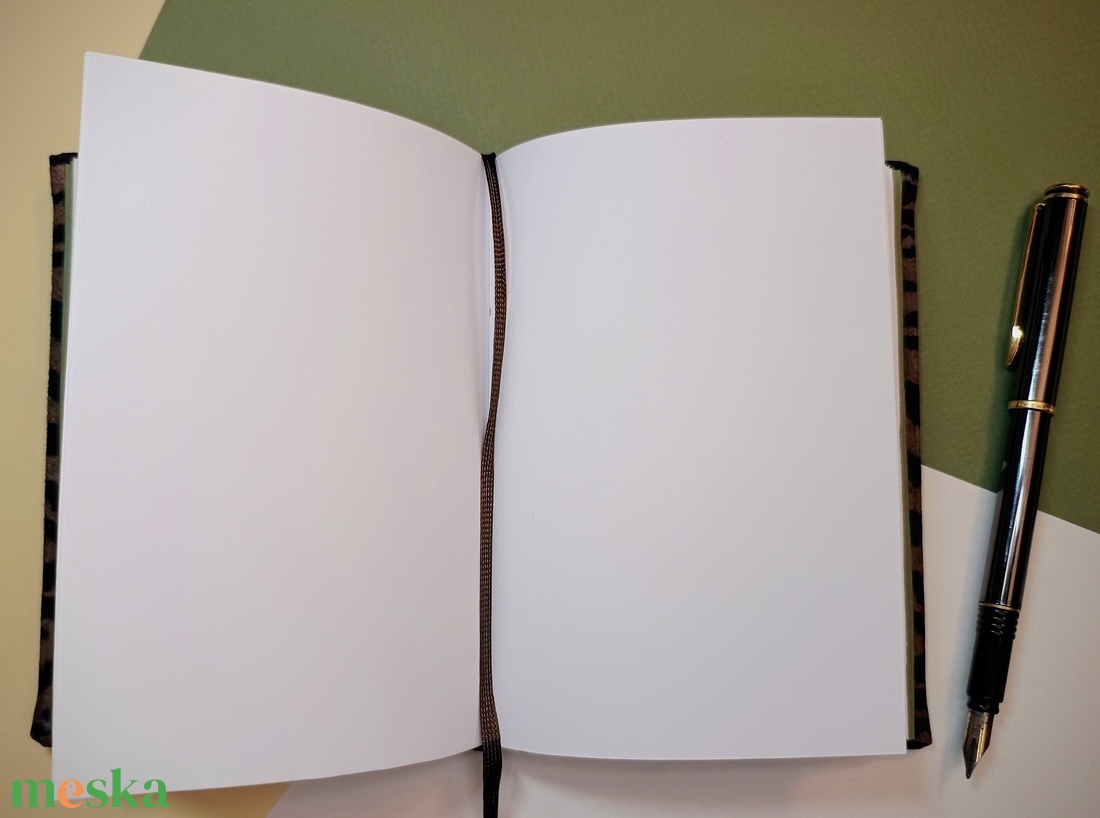 Tigris mintás bőrkötsű napló A6 - otthon & életmód - papír, írószer - jegyzetfüzet & napló - Meska.hu