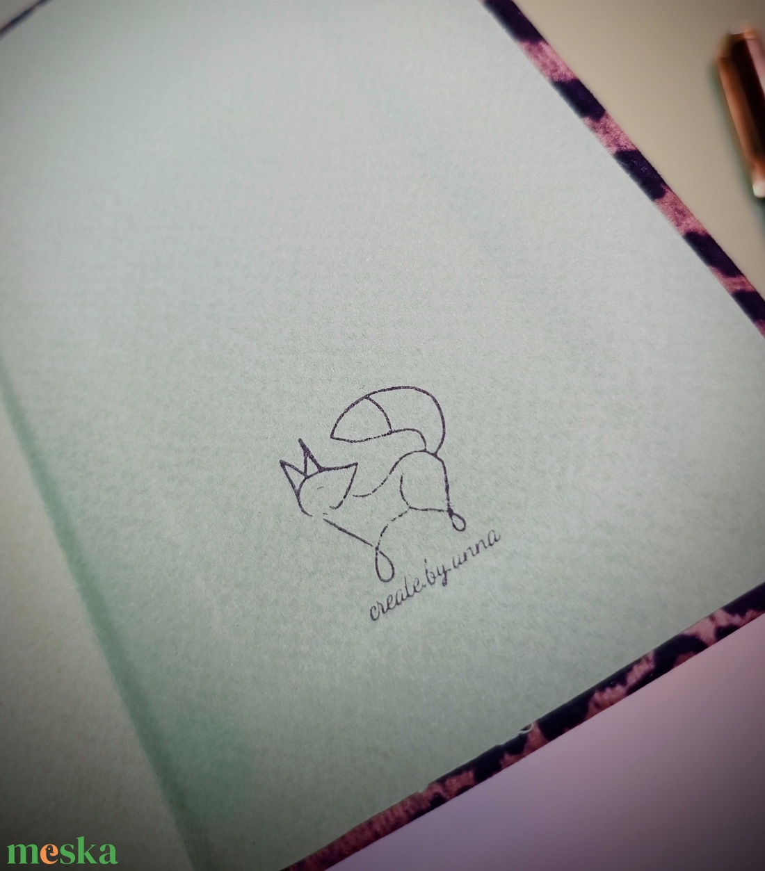 Tigris mintás bőrkötsű napló A6 - otthon & életmód - papír, írószer - jegyzetfüzet & napló - Meska.hu